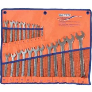 آچار تخت و رینگی مدل GK-PRO مجموعه 22 عددی